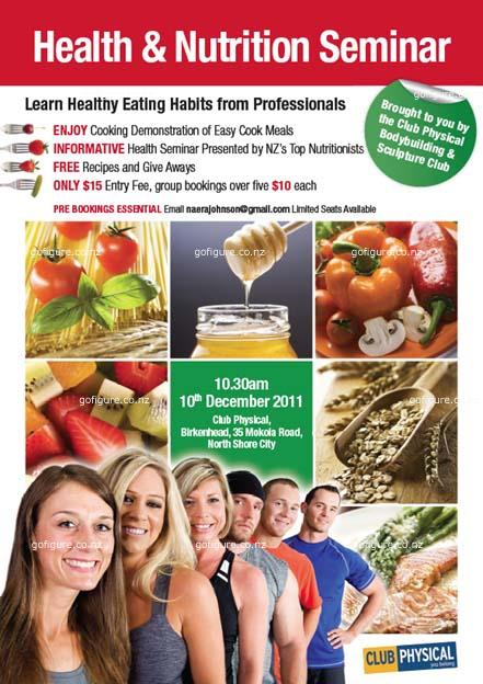 11-ClubPhys-Health and Nutrition Seminar Poster